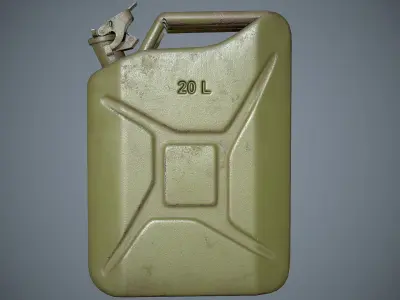 Jerrycan 20L Low-poly 3D model