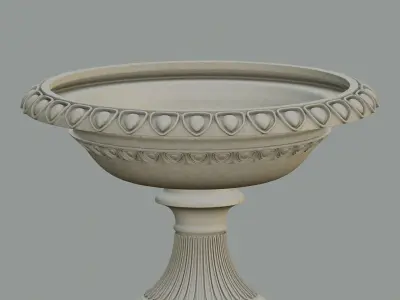 Garden urn planter09 3D model