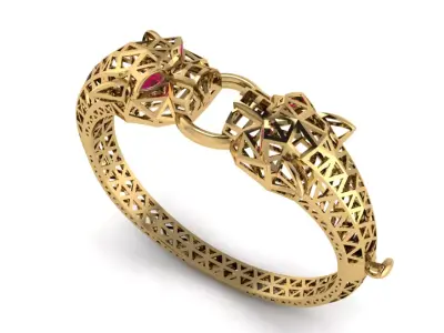 Panther Bracelet 3d print model 3D print model