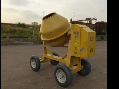 Construction site assets  Low-poly 3D model