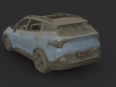Abandoned Car - Kia Sportage 2025 Low-poly 3D model