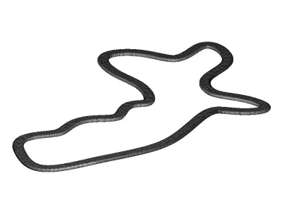 Complex Sports Racetrack 3D print model