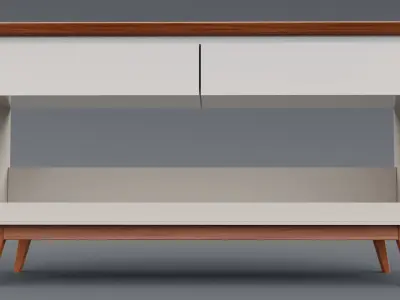RACK BISTRO Low-poly 3D model