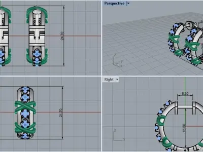 Tiffany earrings 3D print model
