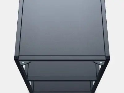 ENHET Base fr w shelves Low-poly 3D model