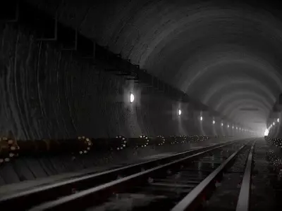Tunel train tunnel 3D model