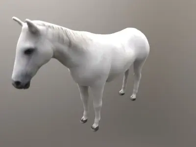 horse lowpoly 3D model