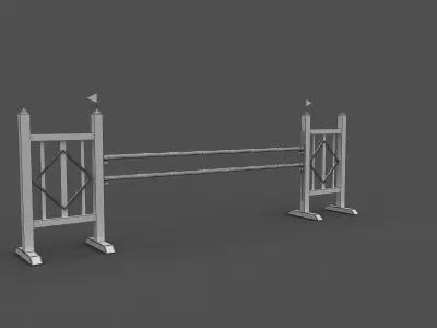 Horse Jumping Obstacles 3D model