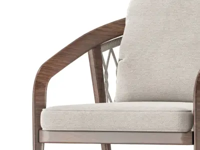 sette garden rako chair 3D model