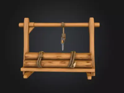 Woodcutter Rest Low-poly 3D model