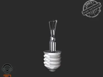 3d Bulb light 3D model