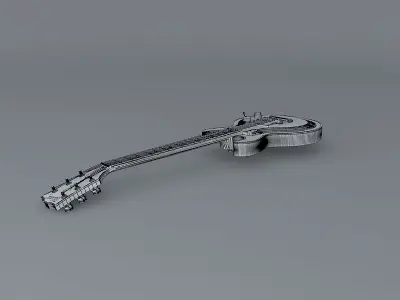 Gibson Longhorn Double Cut BV guitar Free 3D model