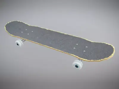 Alien Workshop Skateboard Low-poly 3D model