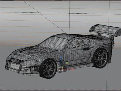 CAR FIRE TOY RIG 3D model
