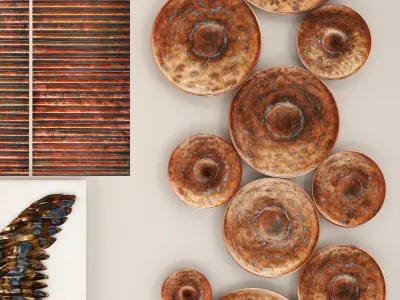 Copper collection for walls 1 3D model