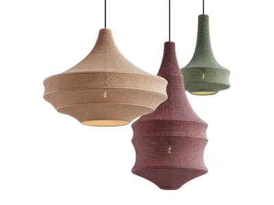 Crochet Pendant Lamp by Hamimi Design 3D model