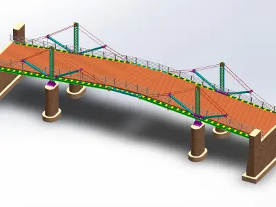 Pedestrian Bridge 3D model order