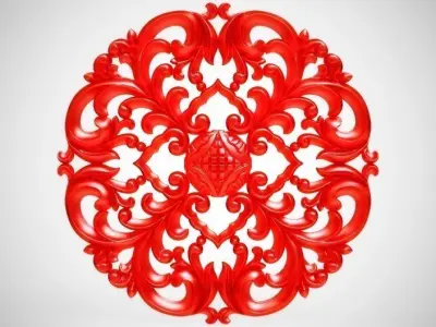 Engraving  No1 Low-poly 3D model