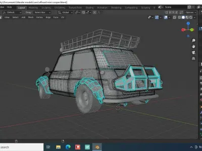 off road car model Free low-poly 3D model