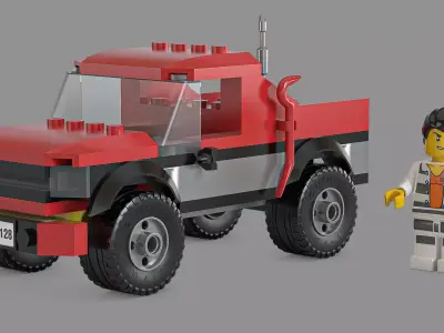 Lego PURSUIT Low-poly 3D model