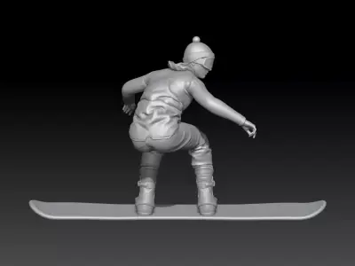 snowboard boy 1 3D print model