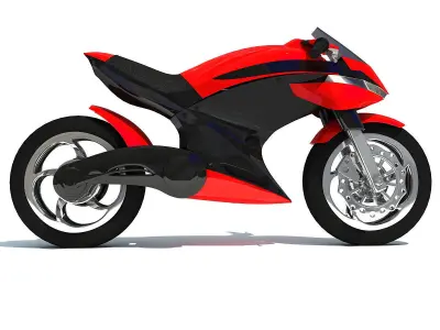 Free Sport Bike Concept 3D Model Free 3D model
