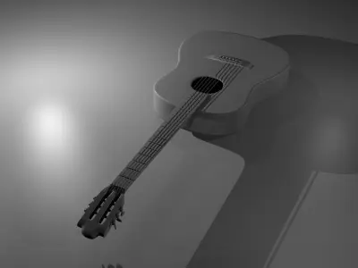 Acoustic Guitar 3D model