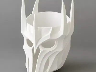Dark Lords Helmet Sauron candle holder 3D print model
