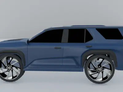 toyota 4runner trd pro Low-poly 3D model