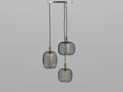 Pendant Light glass metal hogvind 3D model