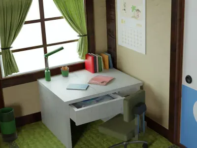 DORAEMON ROOM IN 3D  3D model