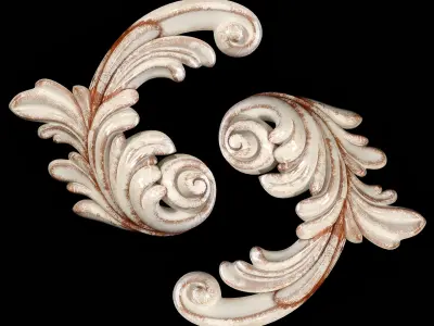 Classic carved 097 3D model