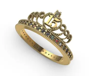 15 Years Infinity Ring 3D print model
