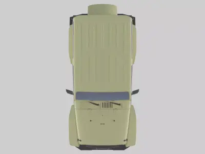 The Jeep Low-poly 3D model