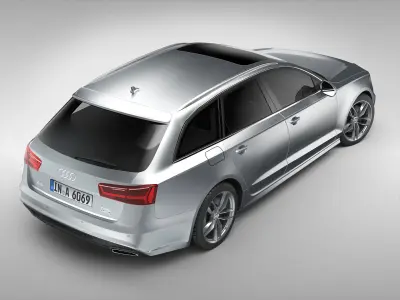Audi A6 Avant 2017 3D model