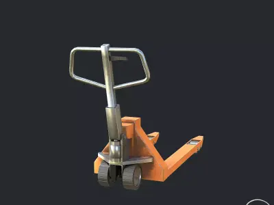 Pbr Hand Pallet Truck - Transpalet Low-poly 3D model