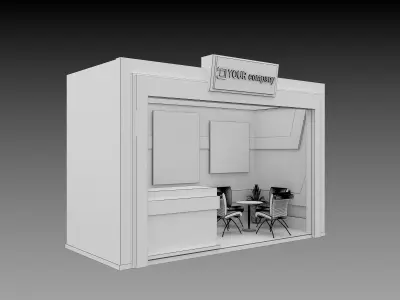 Booth Exhibition Stand a578a  3D model