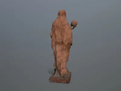 Afrodit Statue Low-poly 3D model