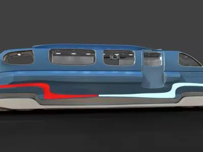 Futuristic Hover RV 3D model
