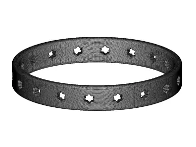 Prestigious Fancy Bangle 3D print model