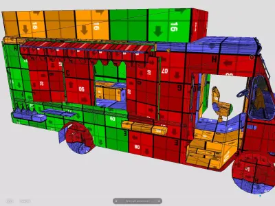 Morgan Olson Food Truck Mr Tasty  livery Low-poly 3D model