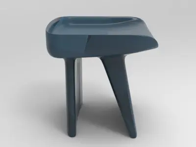 Dada Stool Low-poly 3D model