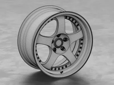 SSR SP1 Rim 3D Model 3D model