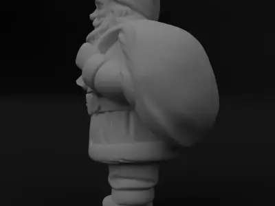 Santa Claus christmas Detailed figurine 3D model for 3D printing 3D print model