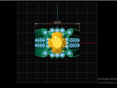 LUXURY ITALIAN MEN RING 3D PRINTABLE MODEL 3D print model