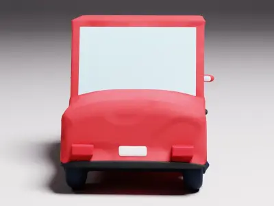 Cartoon Clay Car Toy 3D model