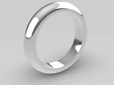 Classic Mens Wedding Ring  Free 3D print model