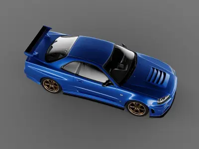 Nissan Skyline R34 GTR 3D model