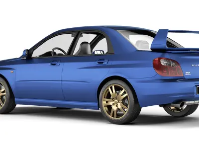 Subaru Impreza WRX STI 2001 3D model