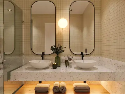 Bathroom scene 3D model